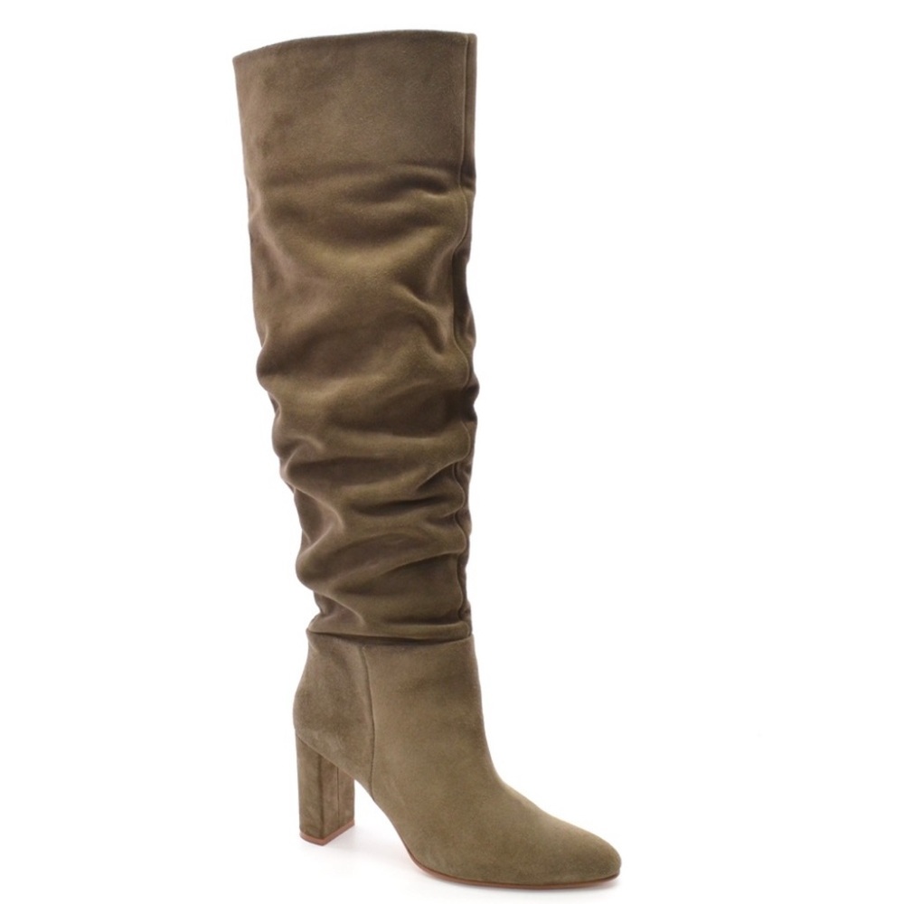 Zara Heel Suede Leather over the knee Boots size 39/US 8.5